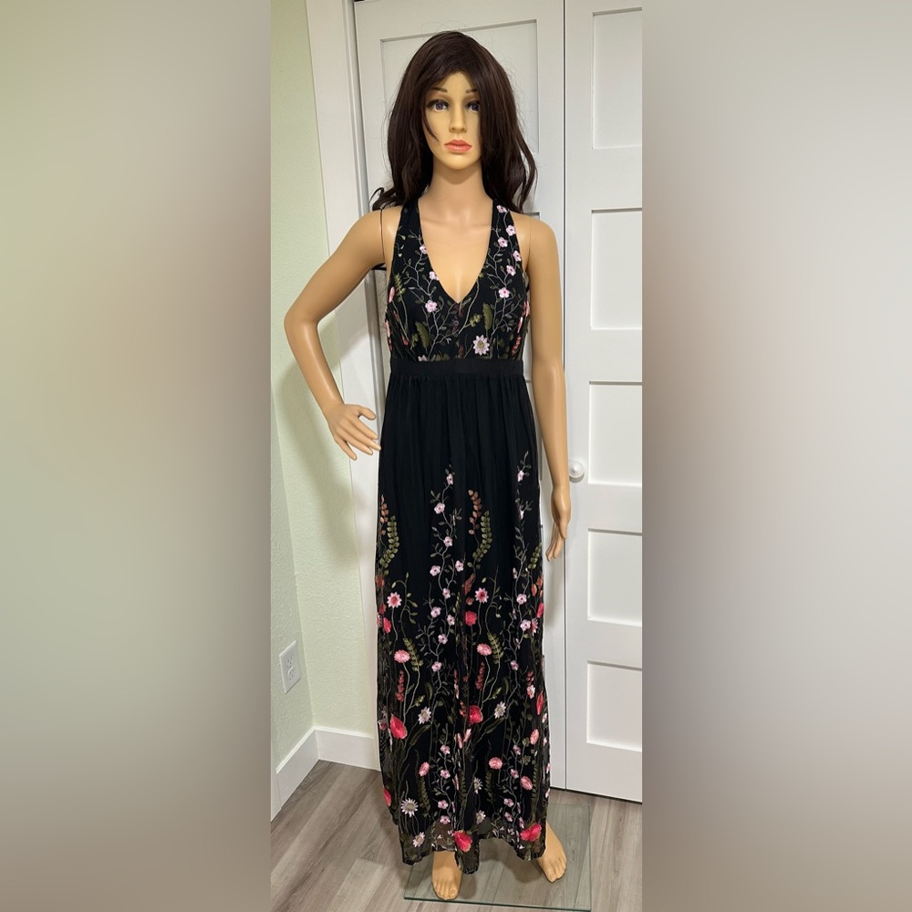 I.N.C. Embroidered Maxi Dress, size: Small